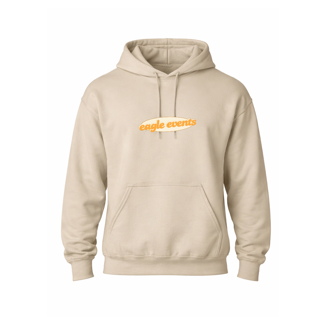 Hoodie “Send me your playlist” (bež)
