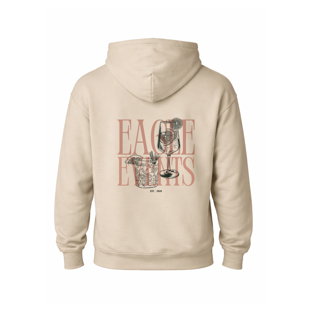 Hoodie Eagle Events (bež)
